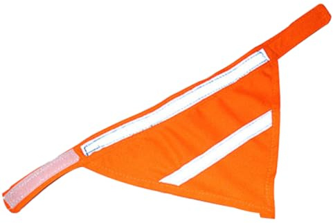 TOBBOMEY Écharpe De Sécurité Réfléchissante pour Chien Bandana Lumineux Et Élégant pour Promenades Nocturnes Accessoire De Visibilité pour Animaux De Compagnie Fluo