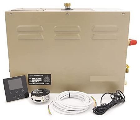 Vaporizador de Sauna, 3KW-18kW Sistema comercial de ducha del generador de vapor autónomo Generador de baño de vapor portátil for el generador de vapor de uso comercial con control impermeable y drena