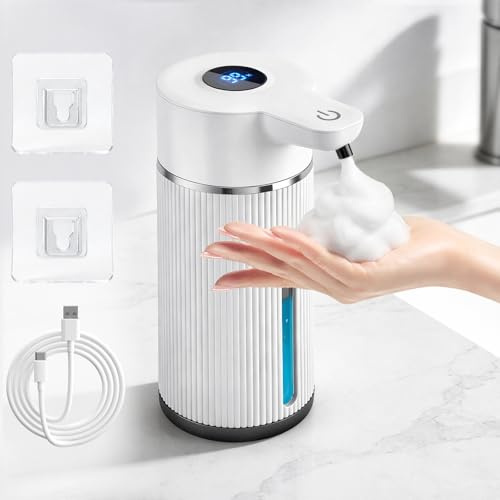 Automatischer Schaumseifenspender, 420ml Elektrischer Seifenspender - Weiß