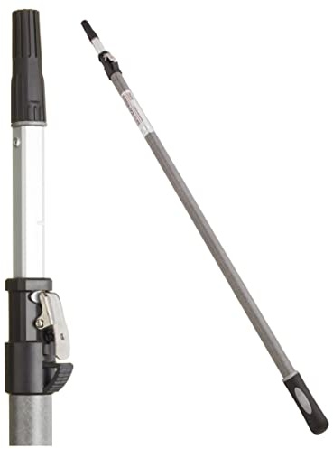 ProDec Advance Super Lock Elite Asta di prolunga in fibra di vetro e alluminio per telai a rullo per verniciatura, offre una portata maggiore compatibile con telai a vite e a spinta