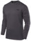 TCA Element Sport Langarmshirt Herren - Funktionsshirt mit Rundhalsausschnitt - Laufshirt Running Shirt atmungsaktiv - Langarm Sportshirt - Sport Oberteil - Grau, L