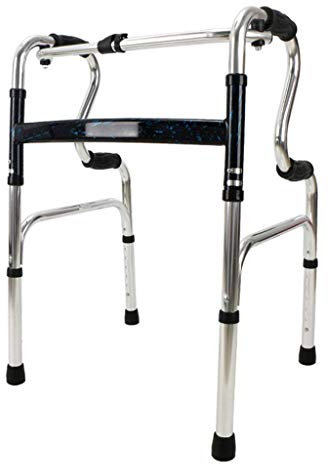 WANWEN Andadores para Personas Mayores Sin Ruedas, Plegables Livianos Y Adultos Asistidos para Viajes Altura Ajustable para Ancianos - Aleación De Aluminio Little Surprise