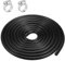3 Mètres Durite Silicone, ID 5MM Tuyau Aquarium Haute Performance, Tuyau Silicone Flexible 120PSI Max Pressure, Tuyau Caoutchouc Noir avec 2 Colliers de Serrage pour L'air L'eau (ID 5mm, OD 10mm)