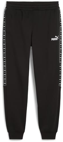 Puma ESS Tape Sweatpants FL cl, Pantalones de Punto Hombre, Puma Black,