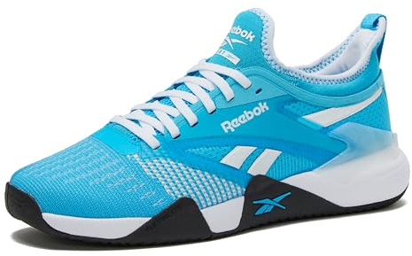 Reebok Unisex Nano Court Sport Pickleball Or Tennis Shoes for Men Sneaker, Future Cyan/Footwear White/Black, 9 UK