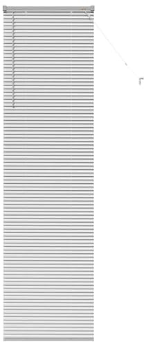 vidaXL Persianas venecianas Manual Plateado 220 x 60 cm Aluminio, Persianas Modernas para Interiores, de Aluminio Ajustables, Elegantes tratamientos para Ventanas en casa y Oficina