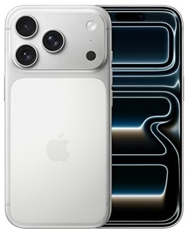 Apple iPhone 17 Pro 256 GB: 6,3-tumsskärm med ProMotion upp till 120 Hz, A19 Pro-chip, banbrytande batteritid, Fusion-proffskamerasystem med Center Stage-skärmkamera – silver