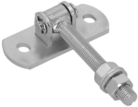 DOJA Barcelona Bisagra Regulable con Rosca Ajustable - M12 - Instalacion Facil y Precisa - Resistente Herraje para Puertas y Cancelas con Perno Roscado que Corrige Desniveles