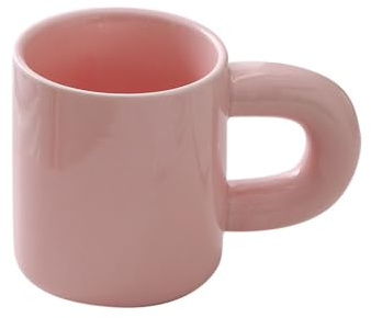 Breakfast Latte Coffee Cup Keramikmugg Stort handtag Mjölkkaffekopp Hem Desktop Frukost Afternoon Tea Cup(B)