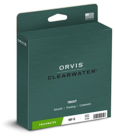 Orvis Clearwater Fly Line – Smooth, Durable 3–9 wt Fly Line, Front Welded Loop, 90' Perfect for Beginner & All-Around Fly Fishing, Moss - 3