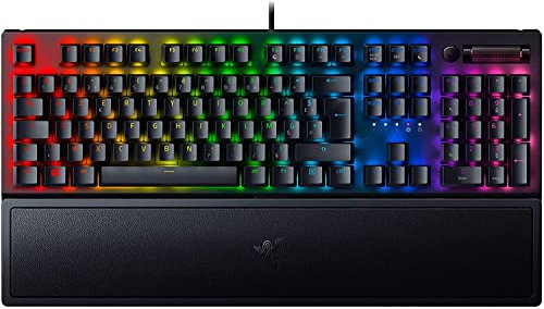 Razer BlackWidow V3 (Green Switch) Wired Mechanical Gaming Keyboard with RGB Lighting Green Mechanical Witchs AZERTY Keyboard – Black