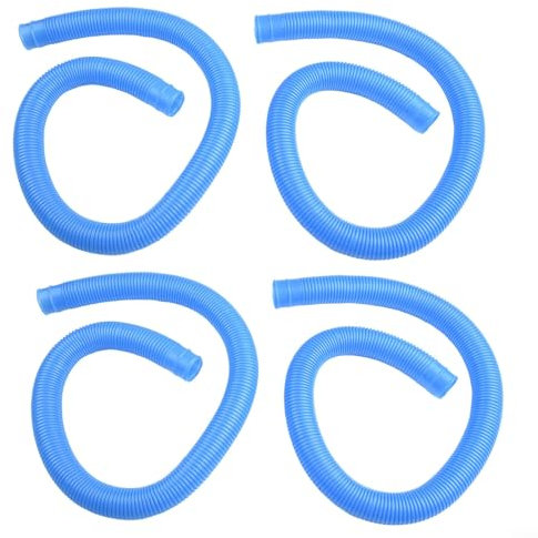 4 tubi per piscina da 32 mm, lunghezza 100 cm, tubo di ricambio per piscine fuori per terra per pompa filtro piscina per Intex da 3,8 cm ()