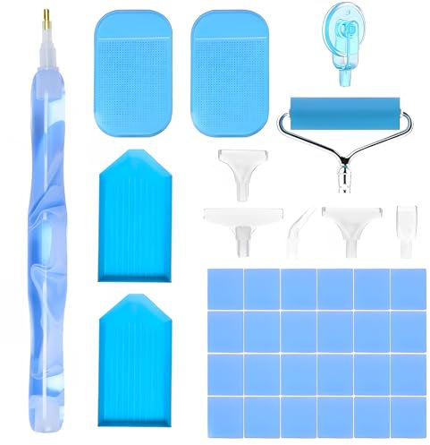 ElevaPulse 32 Stück Diamond Painting Stift, Diamond Painting Zubehör Für DIY Diamantmalerei Stickerei Nagelwerkzeug Painting Craft, Zubehör Diamond Paintinggeeignet Für Erwachsene Und Kinder
