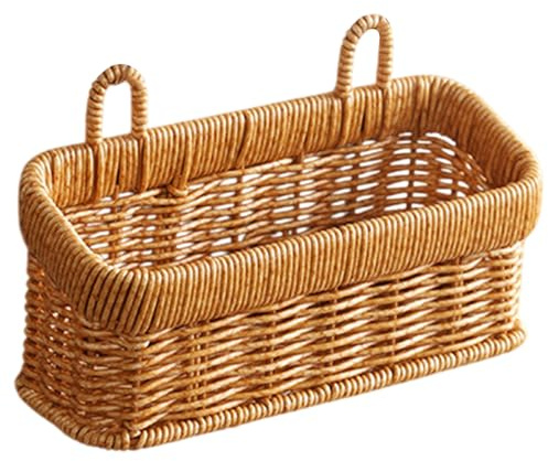 Cestas Mimbre - Small Cestas Almacenaje Mimbre | Frutero Para Colgar En La Pared | Cesta De Almacenamiento De Algas Marinas | Cestas Tejidas Para Organizar La Entrada Los Juguetes De La Sala De Juegos