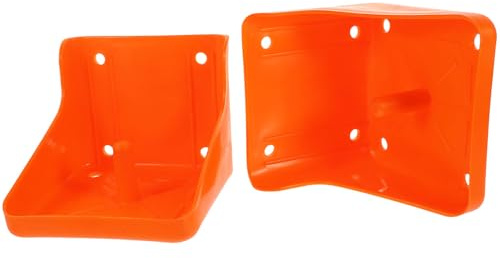 NESTINGHO Sturdy Red Pp Salt Lick Holders Salt Block Rack 2pcs Convenient Easy to Mount for Livestock Farm Suitable for Horses and Sheep