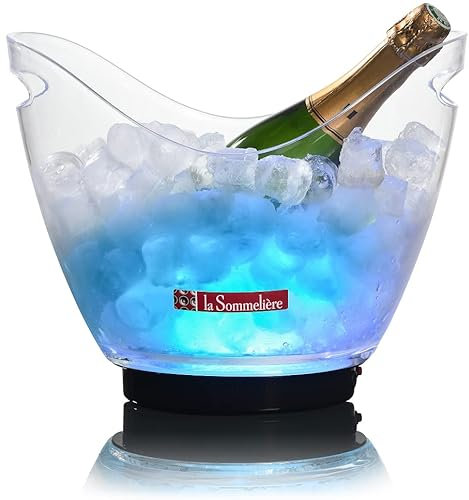 LA SOMMELIERE Seau à Champagne LED Lumineux 8L SBLED8