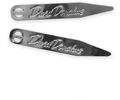 David Donahue Men's Silver Plated Brass Dress Shirt Collar Stays-18 Count (CS613900)