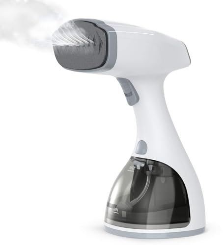 Homuserr Ferro da Stiro Verticale, Stiratrice Verticale 1500W, Riscaldamento Rapido 20s, Stiratore Verticale Steamer Vapore con LCD, Serbatoio Acqua 300ml e Spazzola Tessuti, Spegnimento Automatico