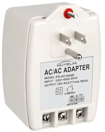 18V 50VA Alarm Systems Security Gate and Doorbell Transformer,Plug in Transformer Compatible with All Versions of Doorbell ，Gate Opener Replacement Transformer for Automatic gate openers FM500 FM502