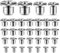 32 Pcs Wood Dowel Tenon Centers Set Dowel Pin Center Woodworking Alignment Tool, 6/8/10/12mm Dowel Center Point Set Pins Marker Drill Tool
