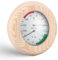 Sauna thermometer hygrometer (Pinus sylvestris logs) in carton, heat-resistant material, wood, two-in-one wooden thermometer and hygrometer, accurate digital therm