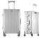yuweijie Koffer 100% Aluminium Bordkoffer Hartschalen-Koffer Trolley Rollkoffer Handgepäck Teleskopgriff, Reisekoffer mit 4 Rollen,Größ Koffer,TSA-Schloss(S,Silber)