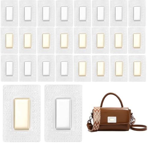 24 Stck Magnete zum Einnähen, Unsichtbare Magnetknöpfe, Hidden Magnetverschluss, Magnetknöpfe zum Annähen für Sew Kleidung Vorhänge und Taschen