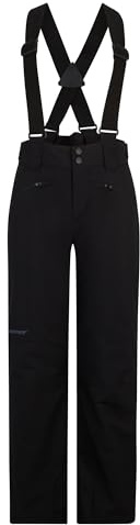 Ziener Kinder AXI-Z Ski-Hose/Schnee-Hose | wasserdicht, Träger, Black, 140
