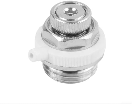 Honseadek Válvula de ventilación automática del radiador con rosca de 1/2 pulgada con función de corte automático y purga automática para un sistema de calefacción eficiente para eliminar el aire y