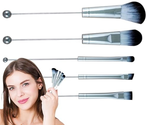 Uppsättning Av SminkFör Ansiktsmakeup Bärbar Sminkapplicerare | Pärlade Makeup För Användning Med Rouge Fixeringspuder Bronzer Och Skönhetsvård Hemma