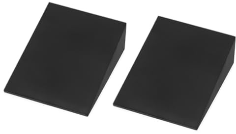 Alide 2 pezzi di blocchi per yoga, cuneo per squat inclinato, allungatore per polpacci, cuneo in schiuma per equilibrio, sollevamento polpacci per squat con tallone sollevato 15x12x5 cm