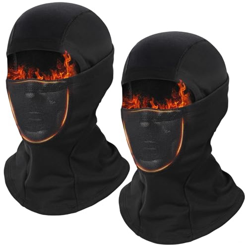 AYPOW PasamontañAs con MáScara de Cara Completa con Malla Transpirable Unisex, Prueba de Viento Balaclava Invierno Calentador de Cuello, Gorro de Deportivo para Ciclismo Moto Esquí Snowboard