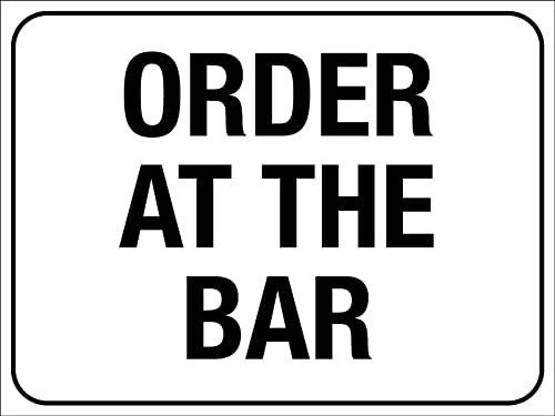 Ordinare Al Bar Cartello Di Avvertimento Cartello Decorativo Poster Metal Cartelli Metallo Per Bagno Casa Cucina Bar Pub S