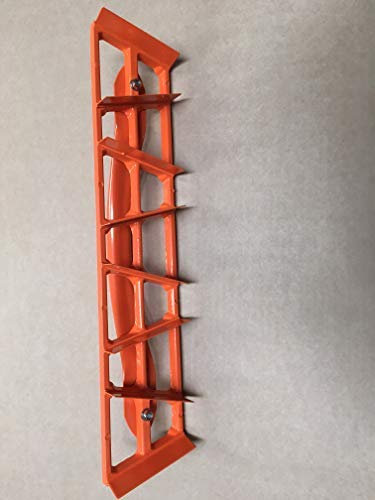 Ramboo Angle Render Rasp Block Planer 8 Rows Orange