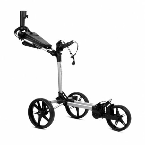 tour made RT-160 Flatfold Golftrolley klappbar I Push Golf Trolley I Sehr robust - Zuladung bis 25kg I Deutsche Markenqualität I viel Zubehör inklusive