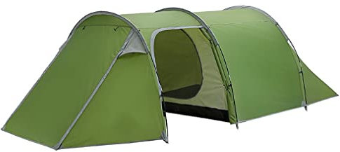 SMSOM 3-4 Person Tent Family Camping, Dome Tents Outdoor, Double Layer Builds a Rainy Camp Tent Family Camping Supplies (Color : Green)