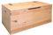 MONDO VIRO Contenitore a baule in Abete Naturale cassapanca per salvaspazio di legno grezzo con diverse dimensioni (100 x 40 x h 50 cm, Large)