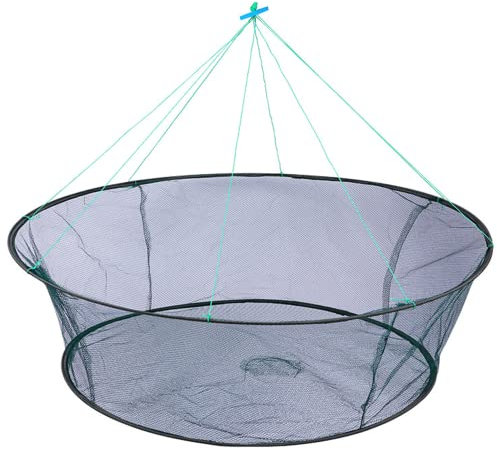 Hilai Filet de Pêche Pliant Portable - Piège à Mailles Pour Ménés, Homard, Crevettes et Crabe