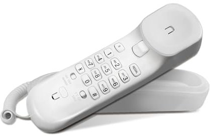 VTech CD1100 Trimstyle Corded Home Phone.No AC Power Required,Landline Phone with last number redial key,ringer control,receiver volume control,recall key,hearing aid compatible,table&wall mountable