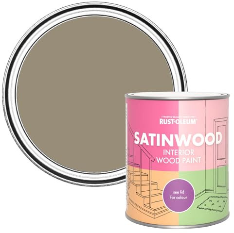 Rust-Oleum Brown Satinwood Interior Wood Paint - Café Luxe 750ml