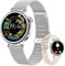 CIVO Smart Watches for Women Fitness: Sport Activity Tracker Waterproof Watch Silver Strap - Blood Pressure Heart Rate Monitor Smartwatch for iOS Android