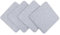 CB Home & Style Filz Sitzkissen Stuhlkissen Polster Auflage Kissen 4er Pack rund oder eckig (Hellgrau, Eckig - 35x35cm)
