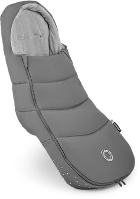 Bugaboo Sacco a Pelo, Accessorio Essenziale per il Passeggino, Per Tutte le Stagioni e Impermeabile, con Poggiapiedi, Caldo, Confortevole e Traspirante, in Moon Grey