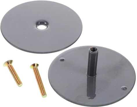 EXQUIMEUBLE Plaque De Protection Trou De Porte Métal Avec Vis Pour Couverture Pêne Dormant Couvre-trou Décoratif Et Robuste Installation Facile Pour Porte Standard