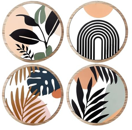 Hiemible Decorazioni Boho per Bagno Arte da Parete | Decor Pareti in Legno Rustico Stile Bohemien | Ornamento Minimalista Casa Per Soggiorno Esterni Interni