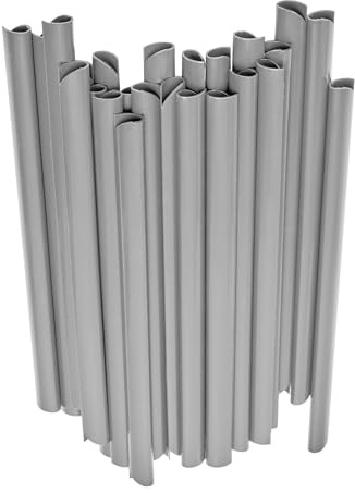 Garronda Clip di Fissaggio per Strisce frangivista 19 cm in PVC, 30 Pezzi per Recinzione Giardino Esterno e ringhiera Balcone, Accessori da Montaggio Schermo Privacy GD-0174 Grigi