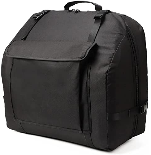 NKTM Accordion Case - Gig Bag for 120 Bass Accordion - Straps & Accessories - Soft Case (20.5 x 17 x 9.8 in)