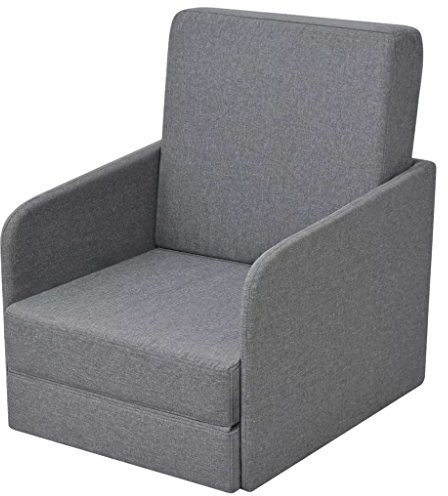Yongdu Poltrona convertibile in letto, Poltrone, Poltrone, Poltrone Allattamento, Poltrone per anziani, Poltrone da cinema, Tessuto Grigio Chiaro