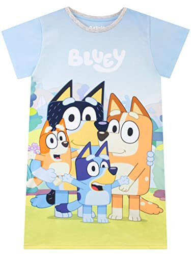 BlueY Nachthemd Mädchen Kurzarm | Nachthemden Für Kinder Mehrfarbig 98