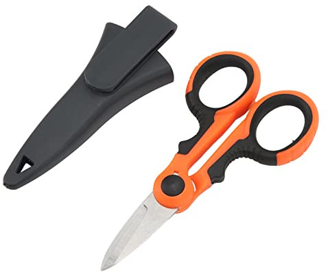 Tijeras De Línea De Pesca, Kit De Cortadores De Línea De Pesca Ergonómicos Portátiles Con Funda De Cinturón De Plástico Para Agua Salada Y Agua Dulce